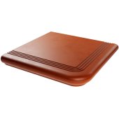 Ступень угловая Verona 340х340х20мм Терракотовый