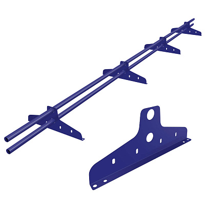 Снегозадержатель BORGE NewLine D-25мм 3 метра 4 опоры RAL5002 Синий ультрамарин