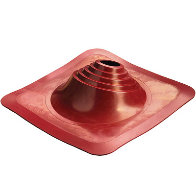 Кровельный проход EPDM (уплотнительная манжета ПРОФИ №1 угловая) для труб 75-200мм красный фото Центр Металлокровли