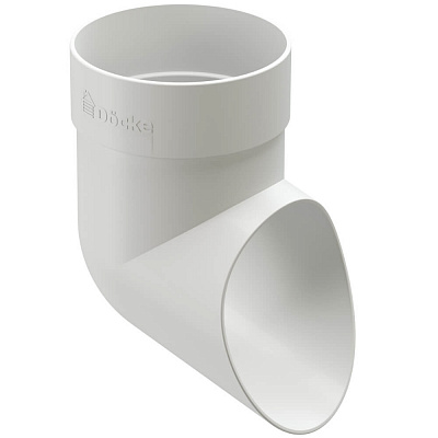 Наконечник трубы ДЕКЕ STANDARD d80мм цвет RAL 9003 Белый