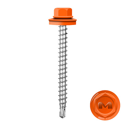 Саморез кровельный DAXMER по дереву RAL2004 Апельсин 4,8 50мм