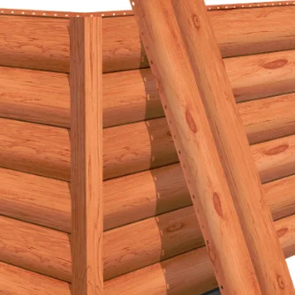 Металлосайдинг «Блок–Хаус» под бревно