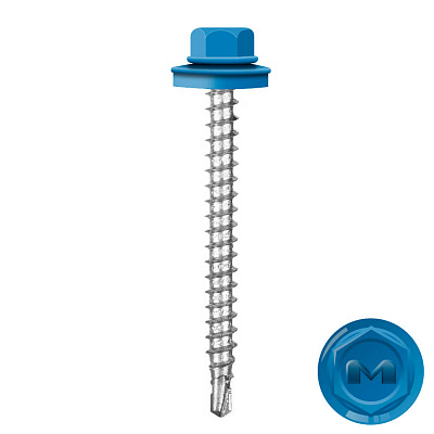 Саморез кровельный DAXMER по дереву RAL5015 Небесно-Голубой 4,8 50мм