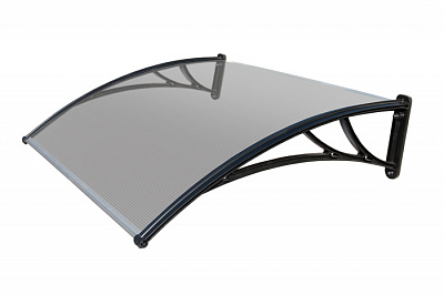 StopRain Козырек прозрачный (120х93х28) см фото Центр Металлокровли