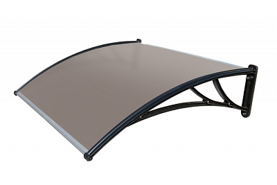 StopRain Козырек бронзовый (120х93х28) см фото Центр Металлокровли