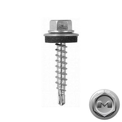 Саморез кровельный DAXMER по дереву Оцинкованный 4,8 35мм