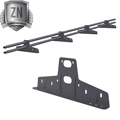 Снегозадержатель трубчатый СТАНДАРТ 45х25мм 3 метра 4 опоры RAL7024 Серый графит