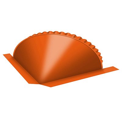 Заглушка конусная торцевая RAL2004 Апельсин конька круглого