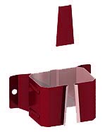 Держатель трубы 76*102 на дерево P363 (вишня) фото Центр Металлокровли