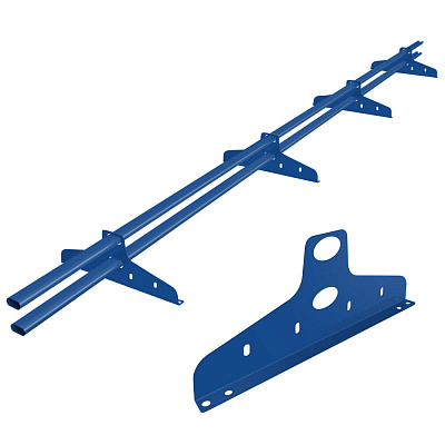 Снегозадержатель BORGE NewLine 40х20мм 3 метра 4 опоры RAL5005 Синий сигнал