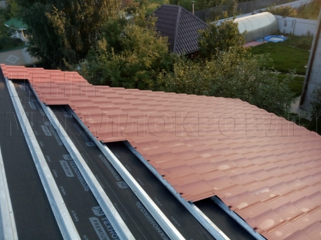 Металлочерепица Геркулес 8004 терракотовый Стальной Бархат от Центра Металлокровли в Твери
