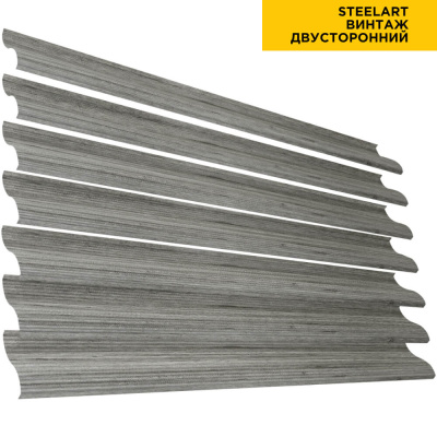 Ламель забора Еврожалюзи под дерево Винтаж SteelART металлическая двусторонняя